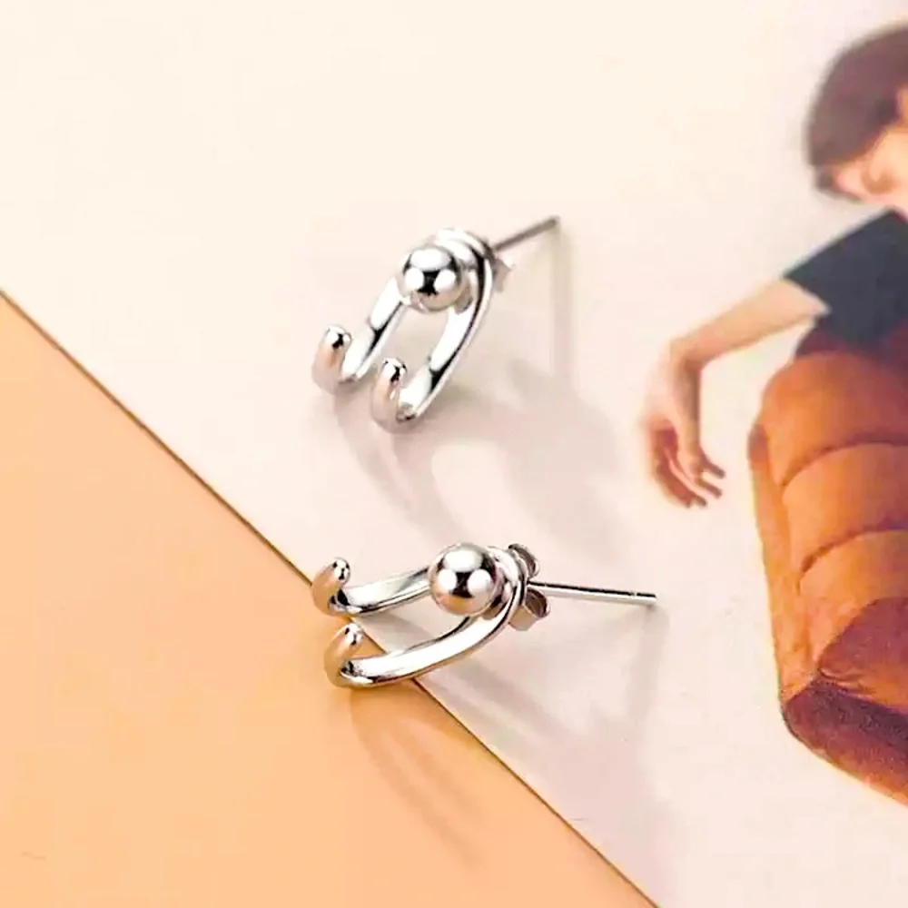 ⚜️𝟯𝟬%𝗢𝗙𝗙 𝗯𝘂𝗻𝗱𝗹𝗲𝘀 𝟯+⚜️ NEW 925 Silver Ball Jacket Earrings - Picture 2 of 7